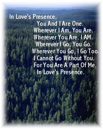 Forest with Loves Presence Poem
